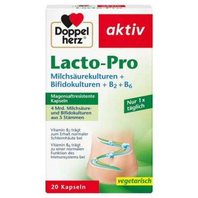 DOPPELHERZ - Lacto pro 20 capsules | UNIKA