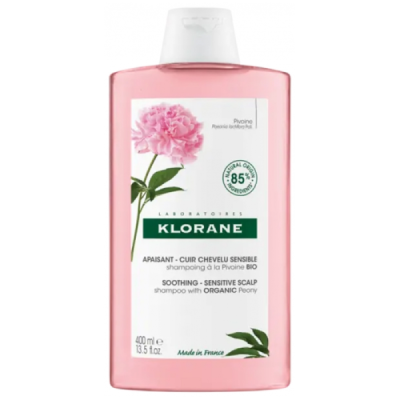 KLORANE - Shampoing apaisant a la pivoine cuir chevelu 400 ml
