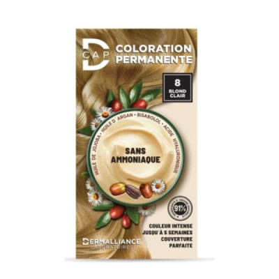 D-CAP - Coloration permanente n 8 blond clair | UNIKA