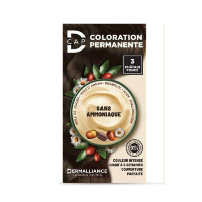D-CAP - Coloration permanente n 3 chatain fonce | UNIKA