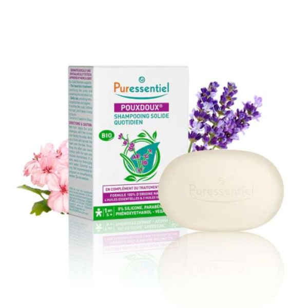 PURESSENTIEL - Pouxdoux shampooing solide 60 g