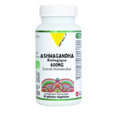 VIT'ALL+ - Ashwagandha biologique 600 mg 60 gelules | UNIKA