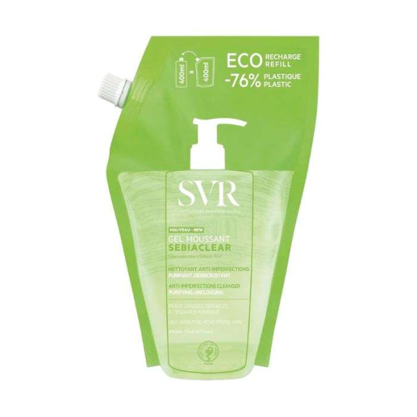 SVR - Sebiaclear gel moussant eco recharge 400 ml