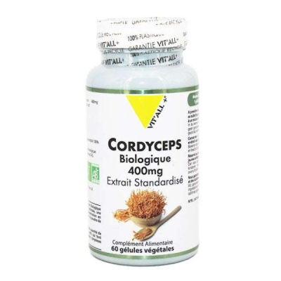 VIT'ALL+ - Cordyceps biologique 400 mg 60 gelules | UNIKA