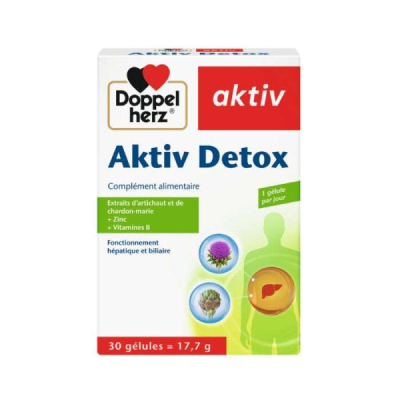DOPPELHERZ - Aktiv detox 30 gelules | UNIKA