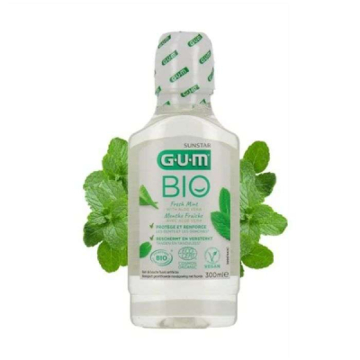 GUM - Bio bain de bouche menthe fraiche 300 ml | UNIKA