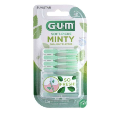 GUM - Soft picks minty s pack de 40 ref 669 | UNIKA