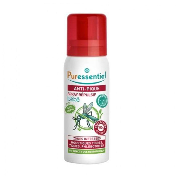 PURESSENTIEL - Anti pique spray repulsif bebe 60ml