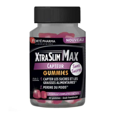 FORTE PHARMA - Xtraslim max 60 gummies gout framboise