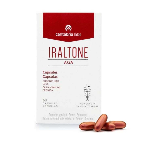 CANTABRIA - Iraltone aga capsules perte de cheveux chroniques 60 capsules