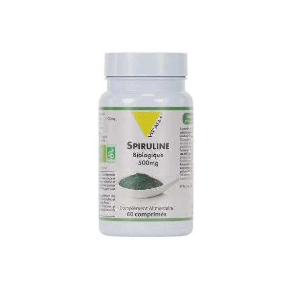 VIT'ALL+ - Spiruline biologique 500 mg 60 comprimes