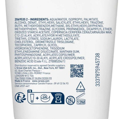 CERAVE - Lait solaire invisible hydratant 75 ml | UNIKA