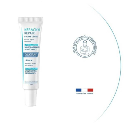 DUCRAY - Keracnyl repair baume levres 15 ml | UNIKA