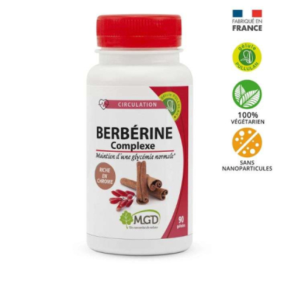 MGD NATURE - Berberine complexe 90 gelules | UNIKA