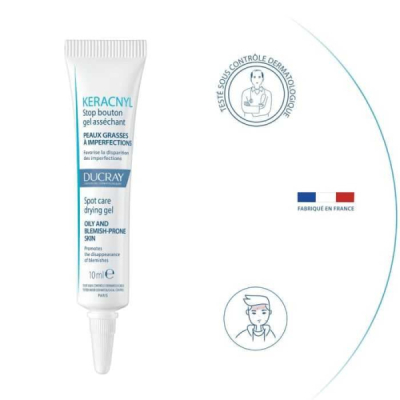DUCRAY - Keracnyl stop boutons gel assechant 10 ml | UNIKA