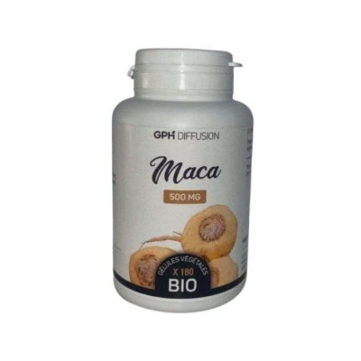 Maca Bio 500 mg - 180 Gélules | GPH Diffusion