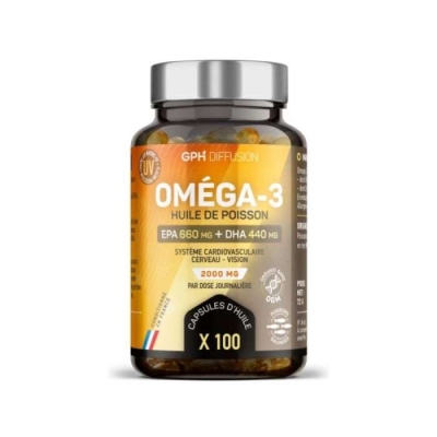 GPH Diffusion Oméga 3 - 100 Capsules | UNIKA