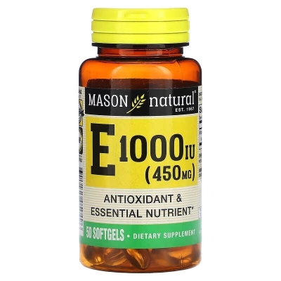 Vitamine E 1000 IU Softgels - Mason Natural | UNIKA