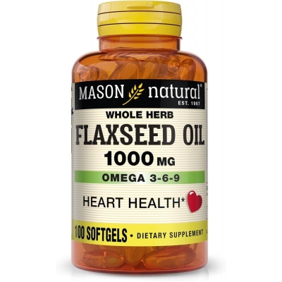 Flaxseed Oil 1000 mg - Mason Natural | UNIKA