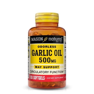 Mason Natural Garlic Oil 500 mg, 100 gélules | UNIKA