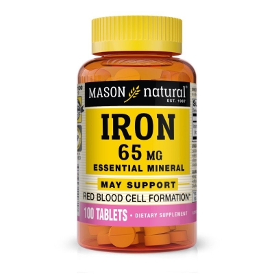 Mason Natural Fer 65mg 100 Comprimés | UNIKA