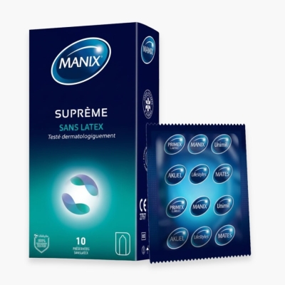 Manix Supreme Sans Latex - 10 pièces | UNIKA