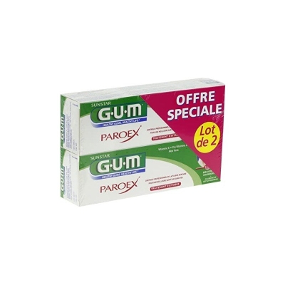 GUM Paroex Dentifrice Pack Duo 2x75ml | UNIKA