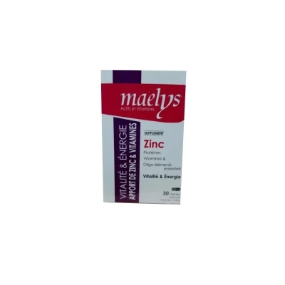 Maelys Zinc & Vitamines B Vitalité - 30 Gélules | UNIKA