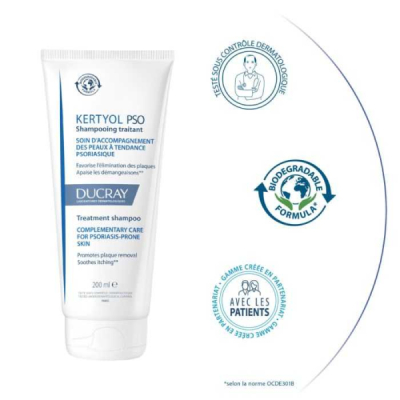 DUCRAY - Kertyol pso shampoing traitant 200 ml | UNIKA
