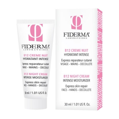 B12 Crème de Nuit Régénérante 30 ml - Fiderma | UNIKA