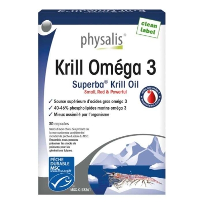 Physalis Krill Omega 3 - 30 Capsules | UNIKA