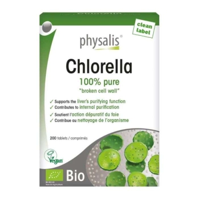 Physalis Chlorella + Spirulina Bio - 200 comprimés | UNIKA