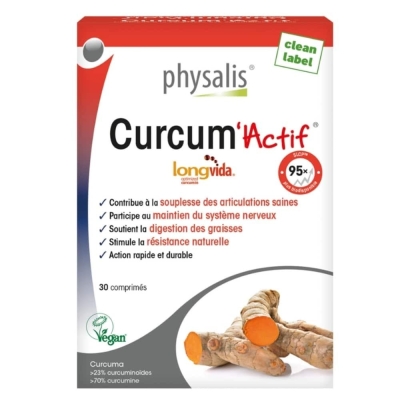 Physalis Curcum'Actif, 30 comprimés | UNIKA