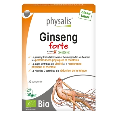 Physalis Ginseng Forte 30 Comprimés | UNIKA