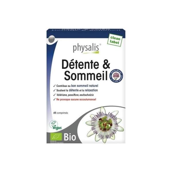 Physalis Détente & Sommeil Bio - 45 Comprimés