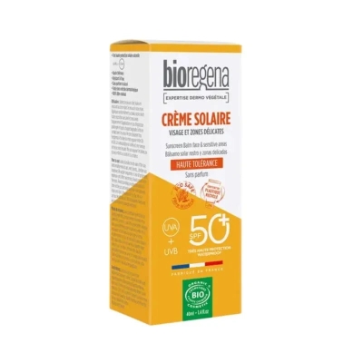 Crème Solaire Visage SPF50+ - Bioregena | UNIKA