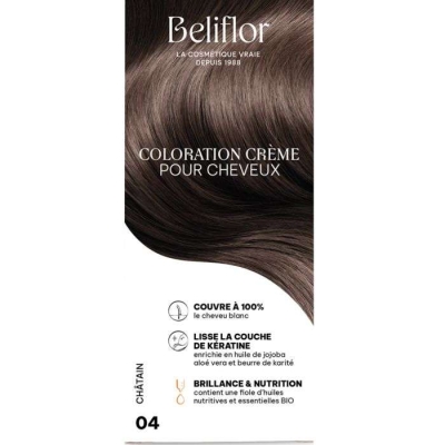 Beliflor Coloration Cheveux N°4 Châtain | UNIKA
