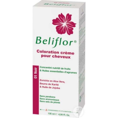 Coloration Cheveux N°01 Noir Beliflor | UNIKA