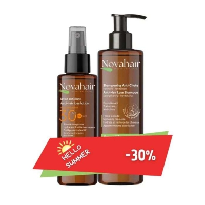 Novahair Pack Anti-Chute Lotion SPF30 & Shampooing | UNIKA