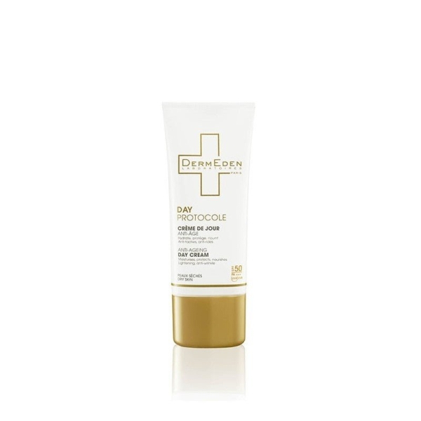 Dermeden Day Protocole Crème de Jour 4-en-1 Peaux Sèches SPF50