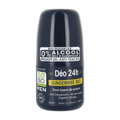 Déodorant Homme Gingembre Bio 24h - So Bio | UNIKA