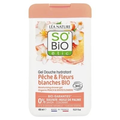 So Bio Gel Douche Pêche, Fleurs Blanches & Miel | UNIKA