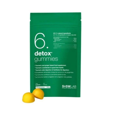 S+SWLAB 6 Detox Gummies Goût Citron | UNIKA