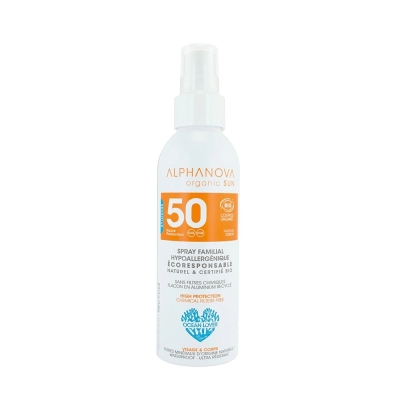 Alphanova Spray Solaire Familial Bio SPF 50+ | UNIKA