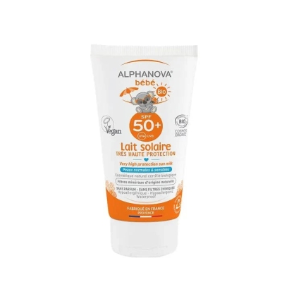 Alphanova Lait Solaire Bébé Bio SPF 50+ | UNIKA