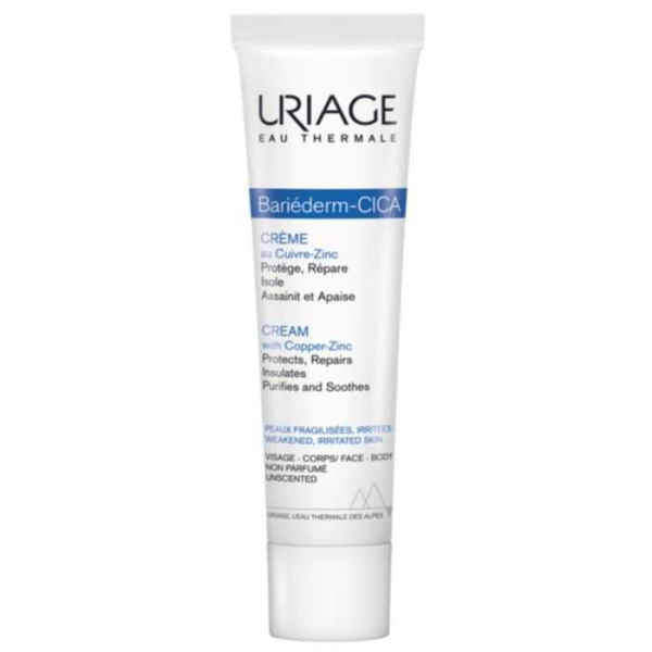 URIAGE - Bariederm cica-crème au cuivre-zinc 40ml peaux irritées