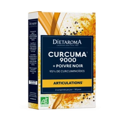 Diétaroma Curcuma 6000 & Poivre Noir Bio - 60 Cp