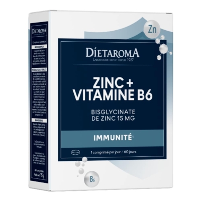 Dietaroma Zinc et Vitamine B6 - 60 Comprimés | UNIKA
