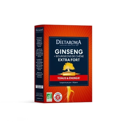 Dietaroma Ginseng Gelée Royale Bio 20 Ampoules | UNIKA