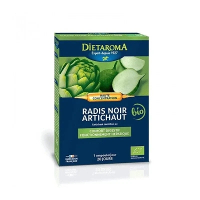 Dietaroma Radis Noir et Artichaut Bio Ampoules | UNIKA
